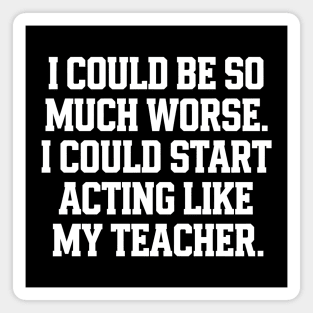 Funny Teacher Magnet